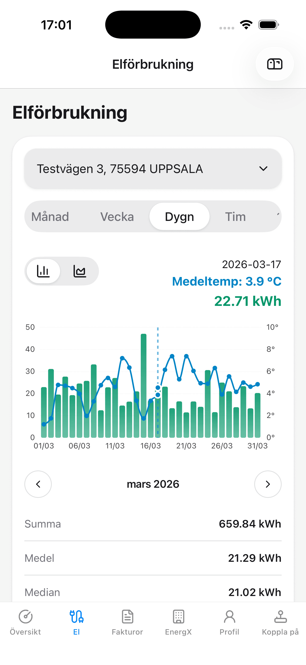 Energivisning Mockup
