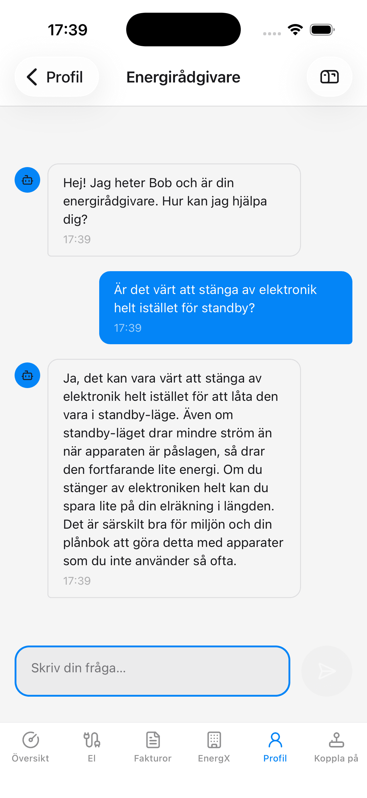 AI-rådgivare Mockup